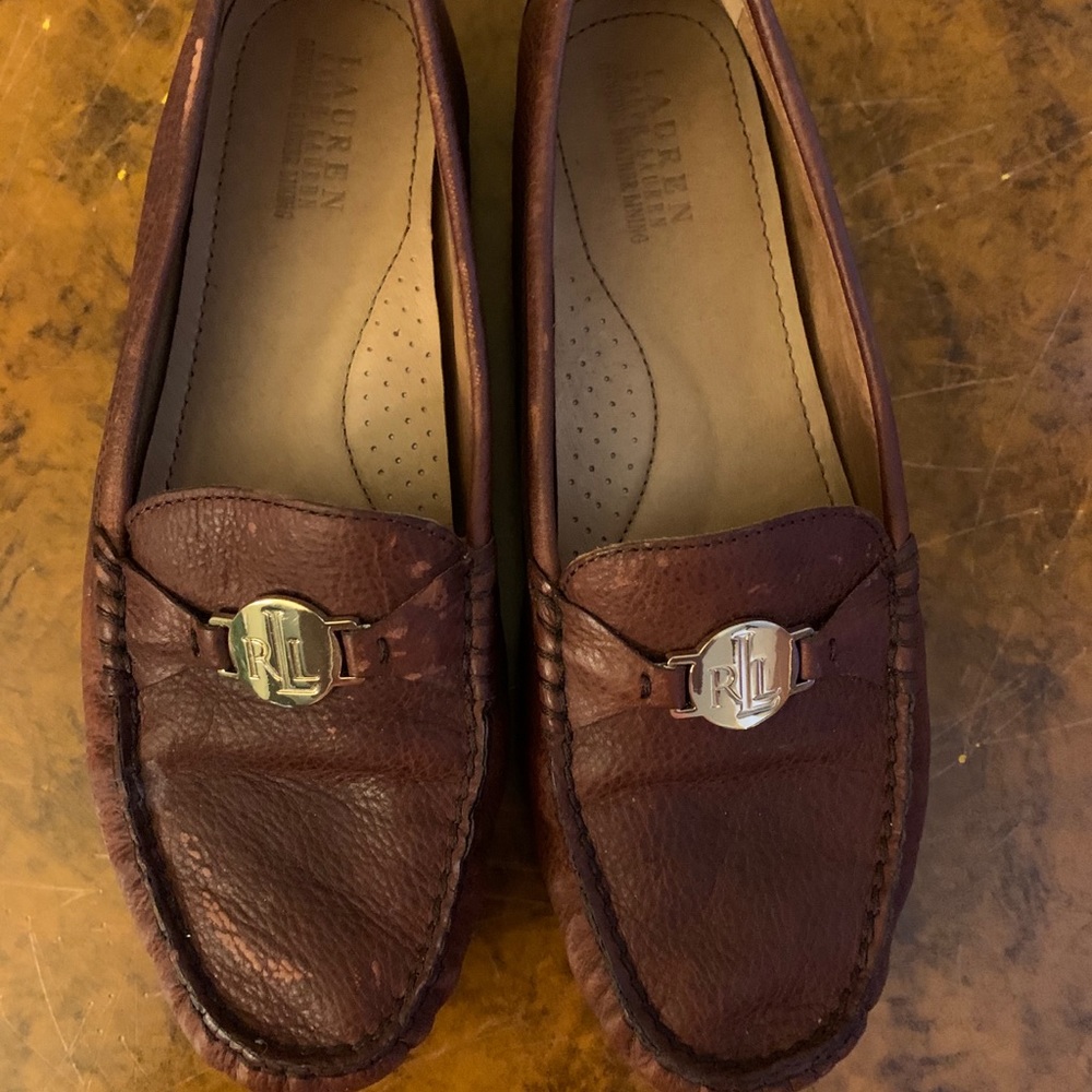 Ralph Lauren Carly Tan Moccasins, 9.5M